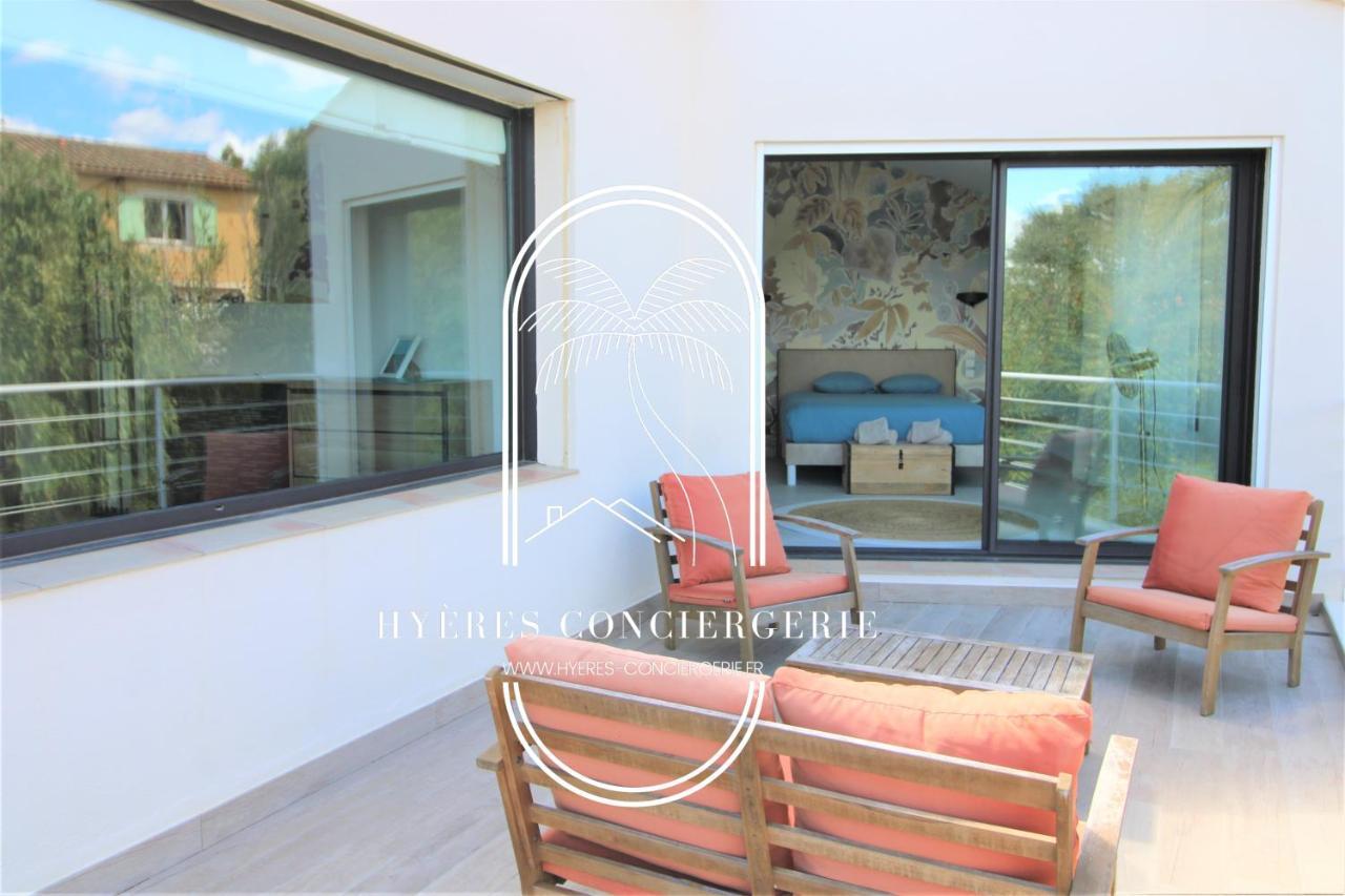 Villa L'Arbanaise Vue Mer Piscine Presqu'Ile Giens By Hc Hyères Exterior foto