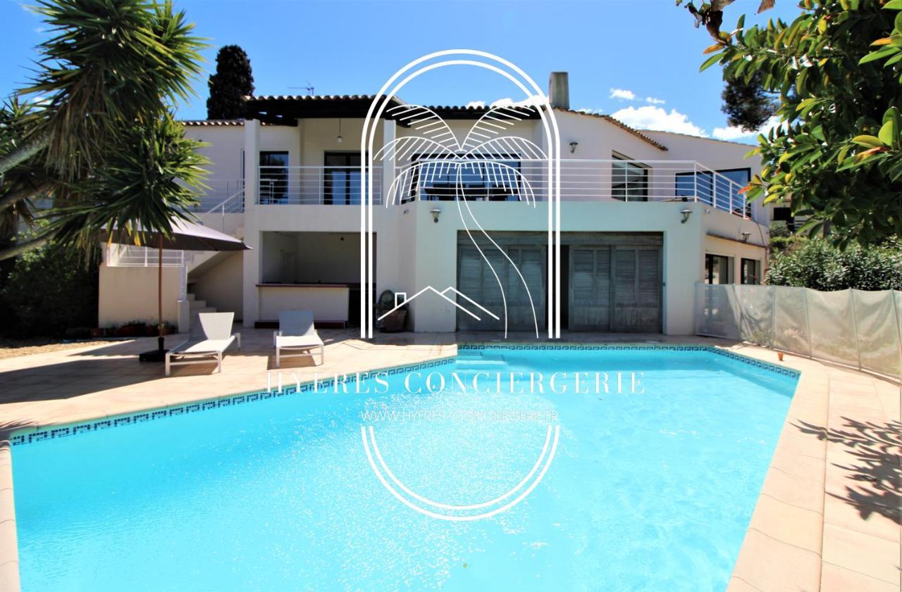 Villa L'Arbanaise Vue Mer Piscine Presqu'Ile Giens By Hc Hyères Exterior foto