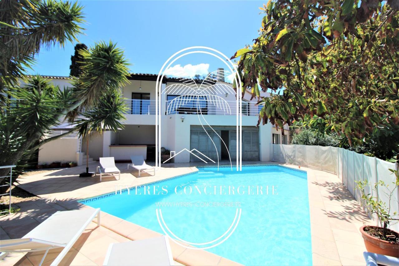 Villa L'Arbanaise Vue Mer Piscine Presqu'Ile Giens By Hc Hyères Exterior foto